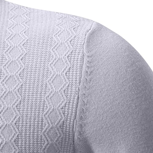 Men's Slim Fit Turtleneck Sweater Casual Long Sleeve Cable Knit Pullover Sweaters Fall Winter Thermal Basic Tops4