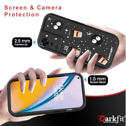 Image of Back Case Cover Compatible with OnePlus Nord 2T 5G | Cute Fun Cartoon Ball 3D Coffee Silicone Case | Body Protection | Camera Protection | Shock Proof | Color Black | Pack of 1