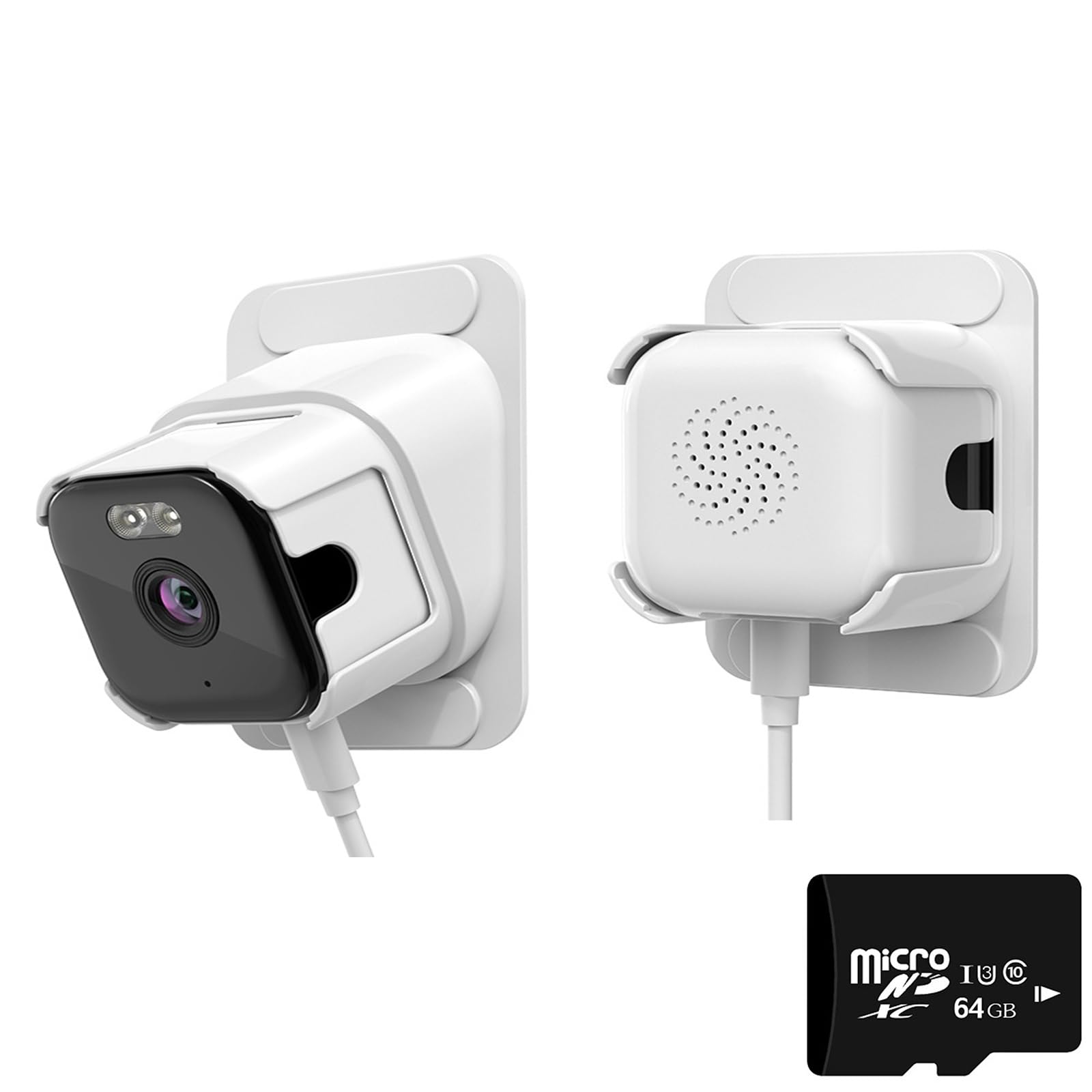 Bolexa White Window Camera, Supporting 2.4Ghz And 5Ghz Wifi, Featuring Ai Colour Night Vision, Two-Way Audio, Continuous Recording And Motion Detection Capabilities,Includes A 64Gb Memory Card(,1 Piece)