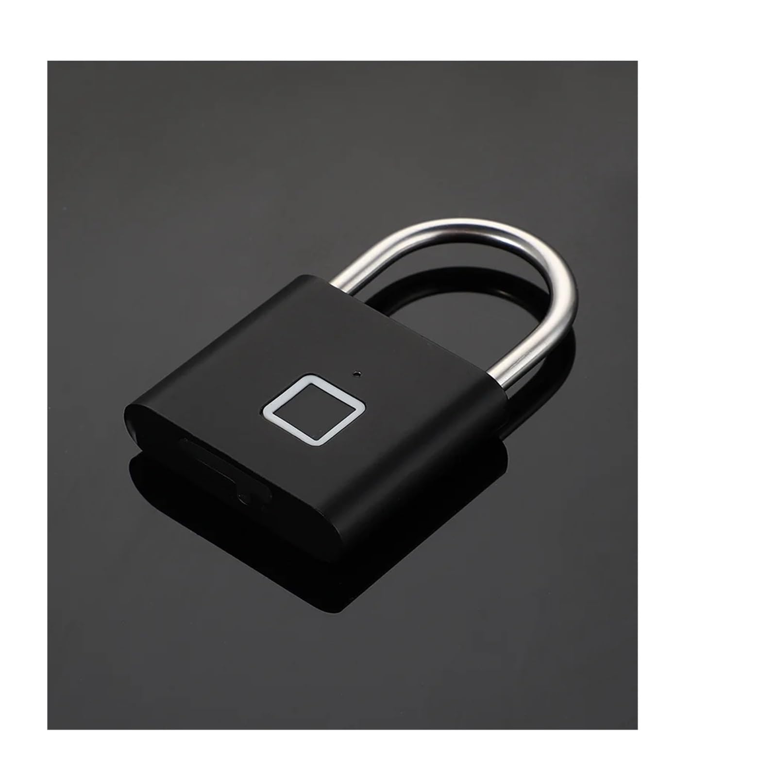 JVDDI Smart Door Handle, Waterproof Fingerprint Lock Keyless Anti-Theft Smart Padlock Zinc Alloy Safety Electronic Door Locks(Nero)