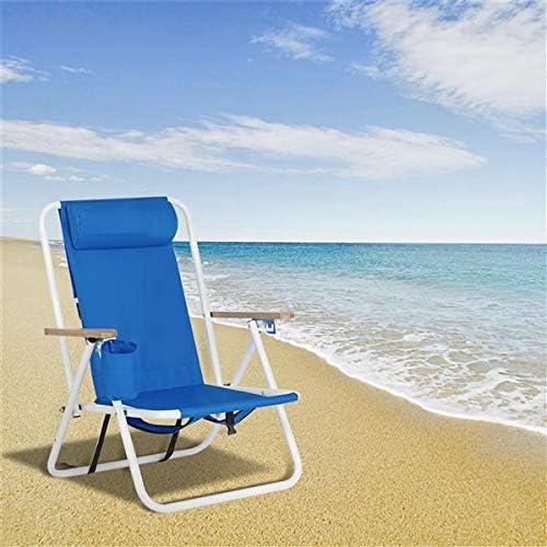 Silla reclinable para patio, tumbona reclinable para camping, piscina, soportes de playa, muebles de camping, silla reclinable plegable, silla de
