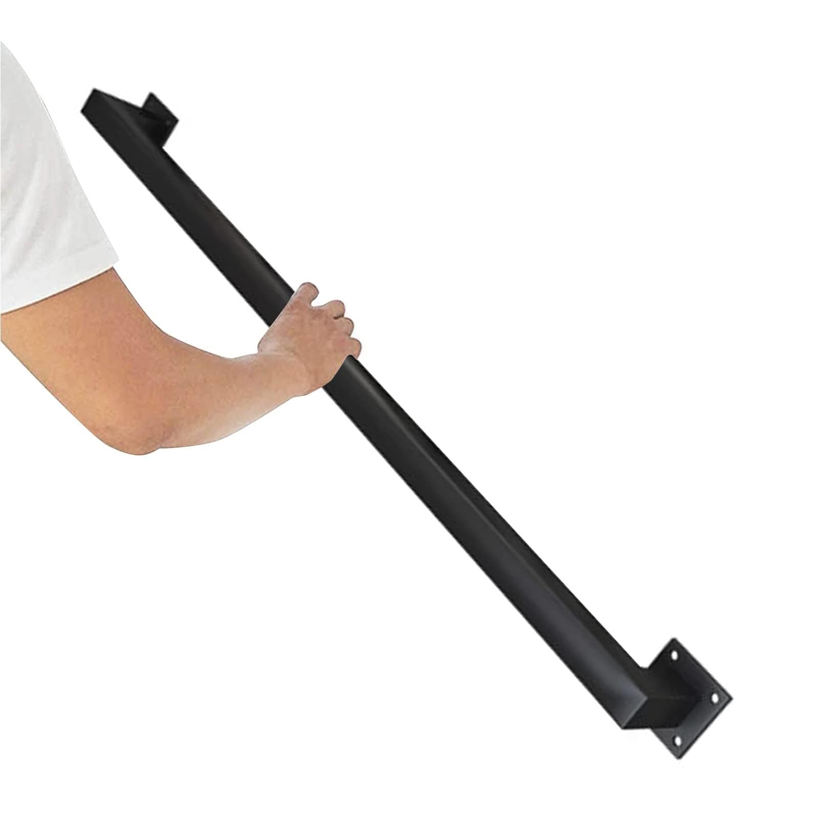 Garde-corps mural 3m en acier premium noir mat