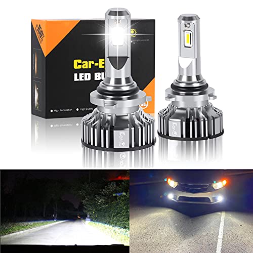 Car-EyeQ Xtreme Super Bright HB4 9006 LED Headlights Bulbs Replacement, 12V Low Beam Conversion Kits Upgrade, 6000K~6500K Xenon White 9006LL 9006XS 9006L+