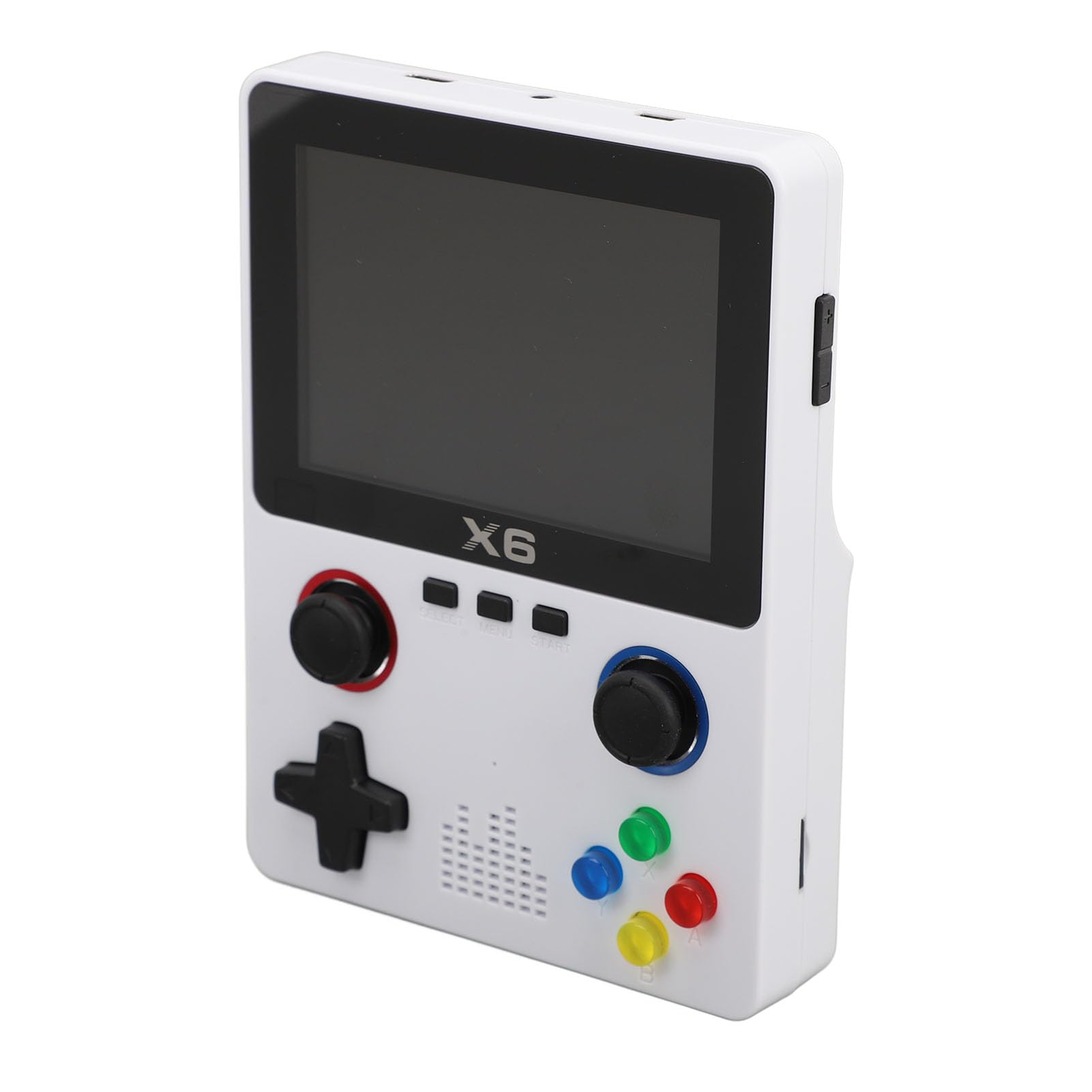 Consola de Juegos Retro portátil con Tarjeta de Memoria de 32 GB, Dispositivo de Juego HD con Doble Palanca para Adultos, Pantalla IPS de 3,5 Pulgadas, Compatible con Salida de TV (Blanca)