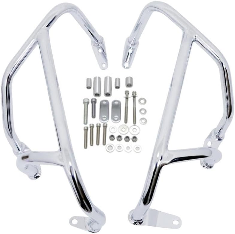 Engine Guard Crash Bar Compatible with 2018-2023 GL1800 F6C Wing 1800 Goldwing Compatible With Highway Bumper Stunt Cage Protector(Chrome)