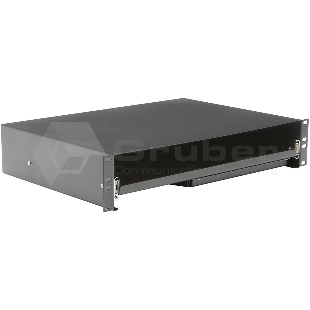 Shelf - Flush Mount Keyboard w/pad - 19in x 14in - 2U -Black