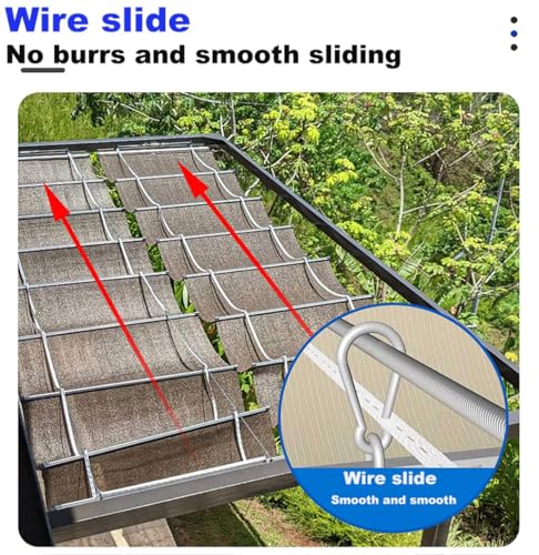 Ensemble complet pour terrasse avec voile d'ombrage réglable durable - 8