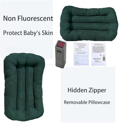 Miniatura 5 de Tumbona de bebé, almohada para tumbona de bebé de 0 a 24 meses, nido de tumbona para bebé, almohada para tumbona para recién nacido (gris oscuro)