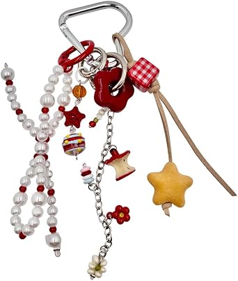 Charming Beaded Phone Chain & Keychain, Car Key