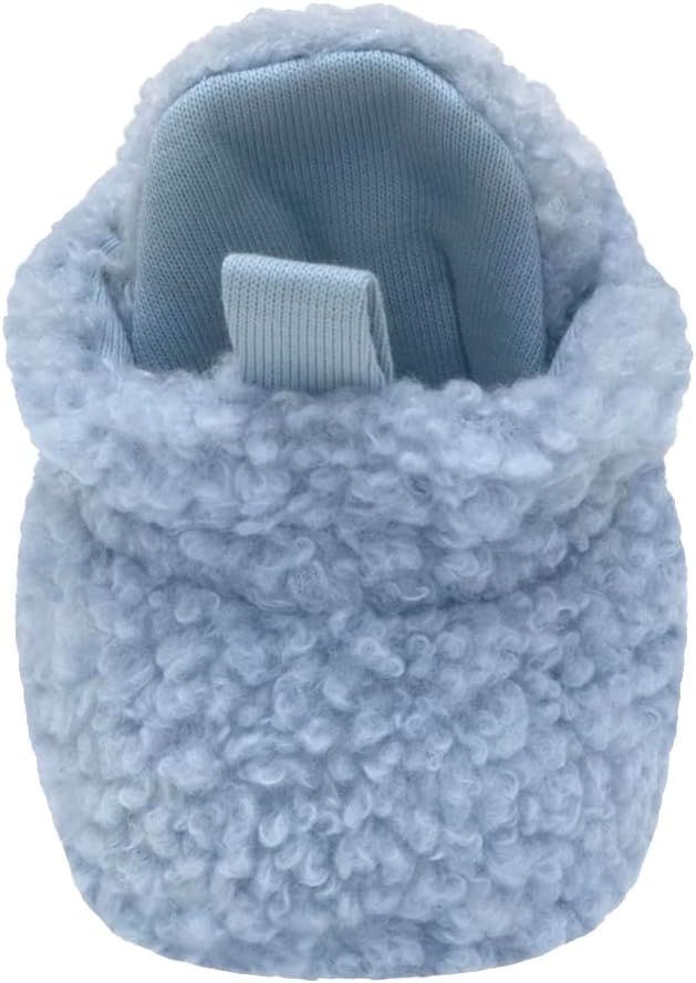 Robeez Baby Girls and Boys Crib Fleece Sherpa Snap Booties with Slip-Resistant Soles for Infant and Toddler, 0-18 Months