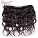 Dinoce Compatible with Longqi Hair Peruvian Body Wave 3 Bundles 100% Unprocessed Virgin Remy Human Hair Weave Body Wavy 300g Natural Color (16 18 20 Inch)