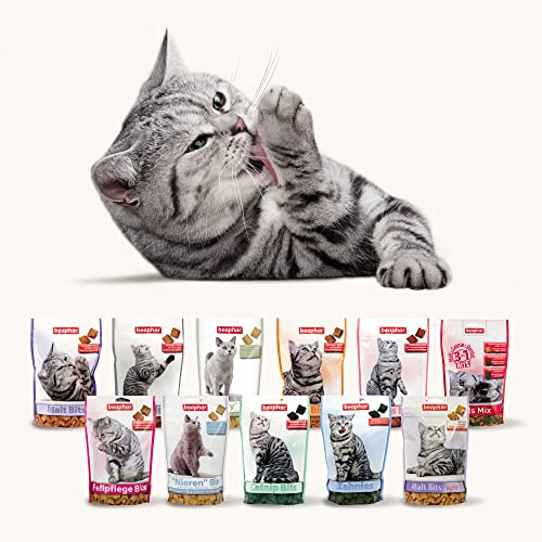 BEAPHAR - 'Nieren' Bits - Für Katzen - Niedriger Natrium- Und Phosphorgehalt, Hochwertiger Proteingehalt - Unterstützt Gesunde Nieren, Verbessert Allgemeine Gesundheit - 150 g