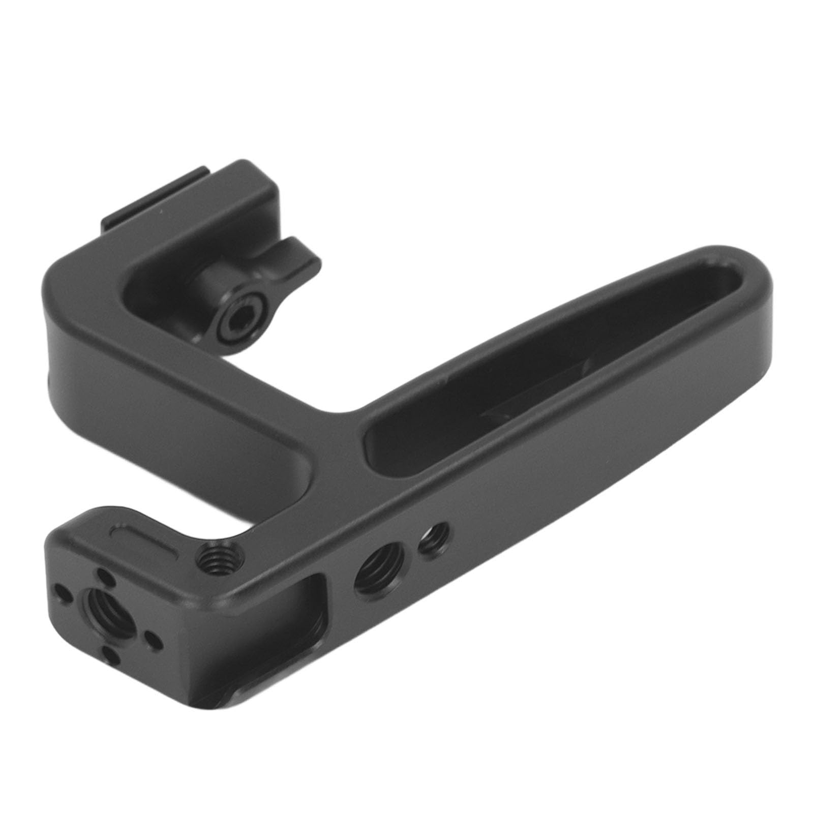 Mini uchwyt górny Ergonomiczny uchwyt aparatu ze stopu aluminium z otworem na śrubę 1/4 cala 3/8 cala i otworem montażowym Uchwyt do zimnego buta dla vlogerów i małych aparatów