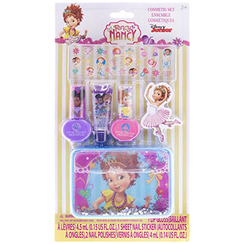 4SGM Townleygirl Fancy Nancy Nail Polish & Stickers with Lip Gloss & Tin