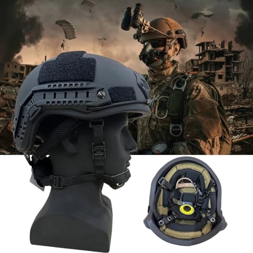 Casque tactique léger NIJ IIIA en polyéthylène de 1.5 kg réglable 55-62 cm
