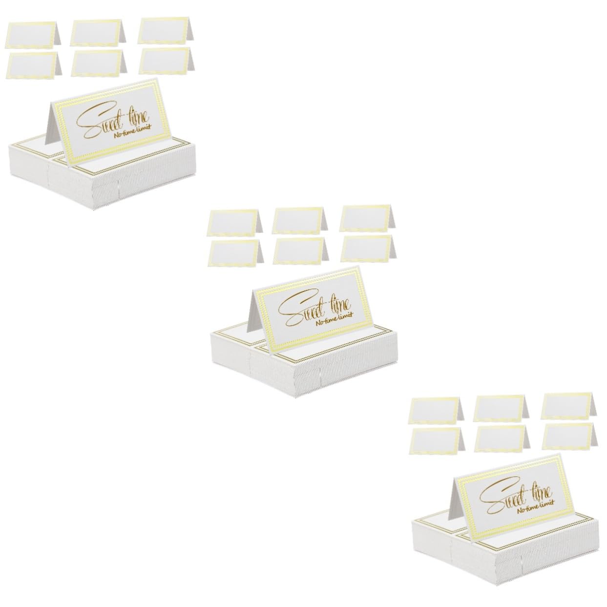 STOBOK Hochzeitskarten 180 Stk Karte Esstisch Name Bronzieren Bankett Papier Tischnummern