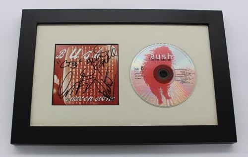 Bush Sixteen Stone Group Band Authentic Signed Autographed Music Cd Insert Compact Disc Custom Framed Display Loa