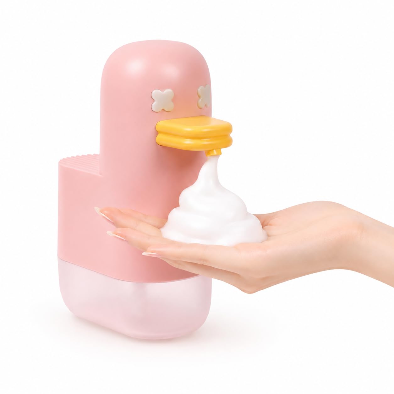 Sxhlseller Automatischer Schaumseifenspender, Berührungsloser Entenseifenspender in Niedlicher Entenform, Ideal für Badezimmer, Küche & Kinder