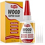Super Glue for Wood 35g – Clear, Waterproof Adhesive for Furniture Repair, DIY, Crafts– Ultra Strong, Fast-Drying Glue for Wood, Metal, Plastic & More