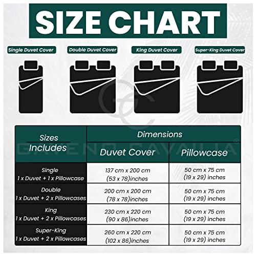 GC GAVENO CAVAILIA Super Soft Teddy Duvet Cover Single, Fluffy Fleece Bedding Sets, Snuggle Warm Bed Set With Pillowcase, Green - Image 4