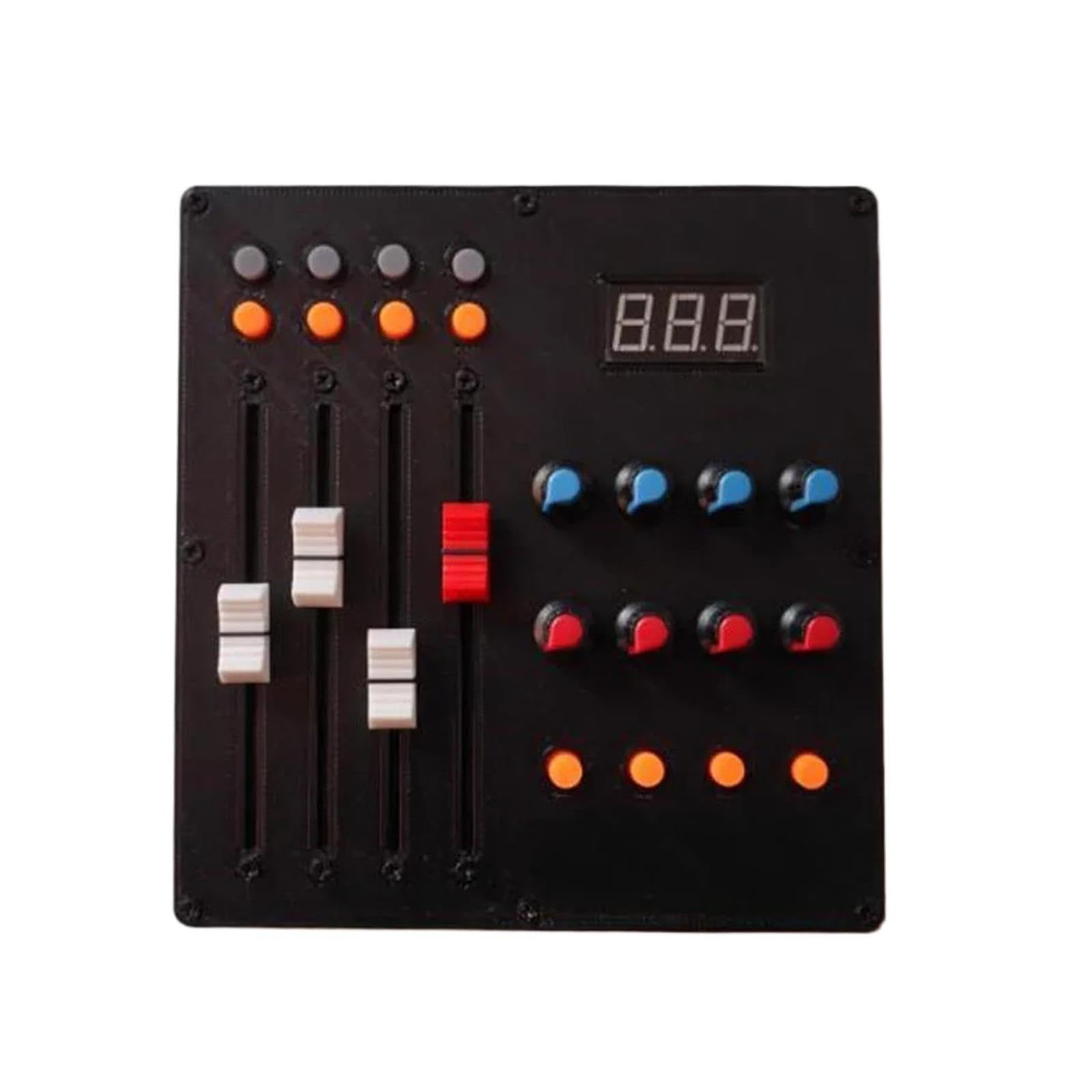 Kontroler MIDI 4 tłumiki 12 padów 8 pokręteł Wyświetlacz wartości CC USB-B do produkcji muzyki przez DJ-ów Wydajność