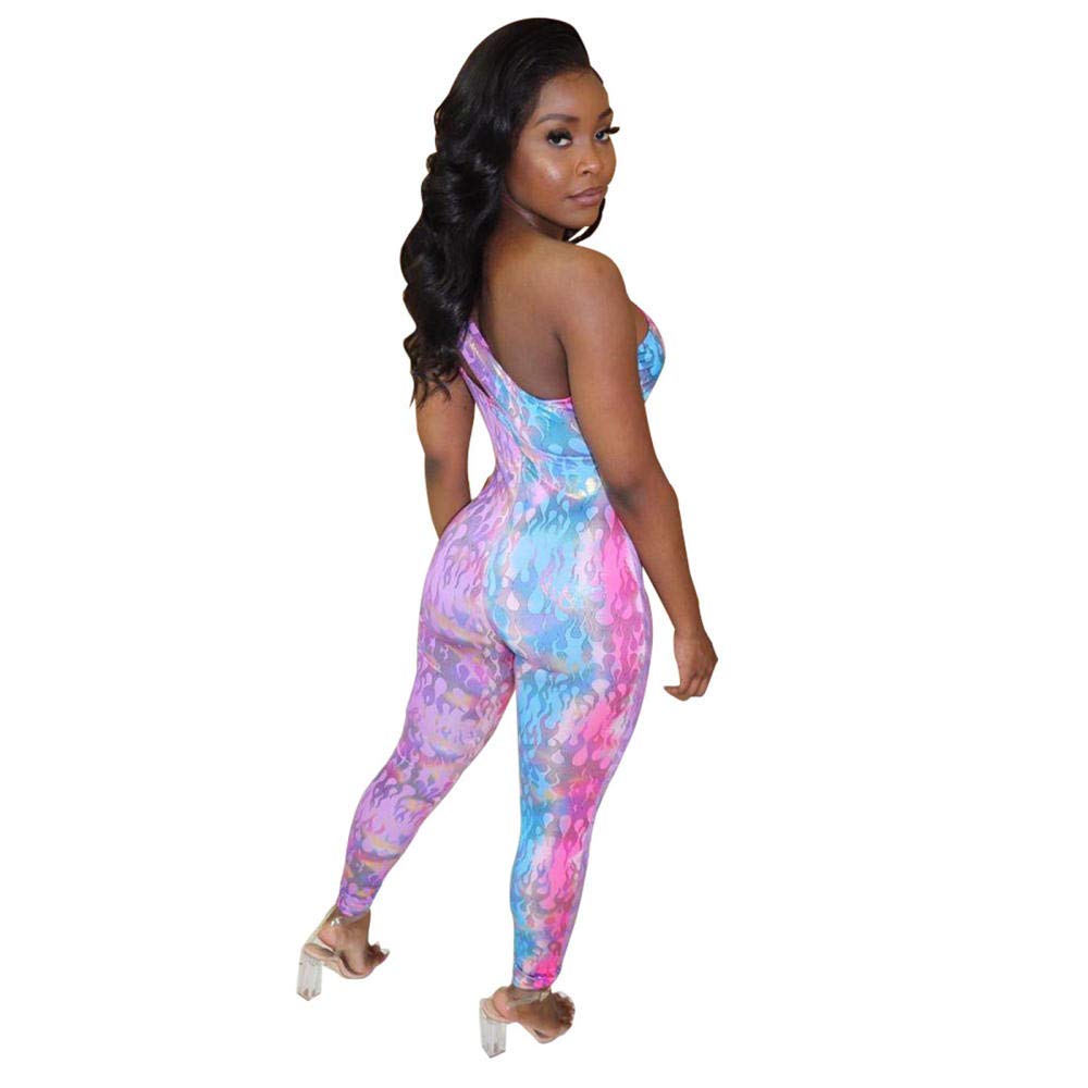 One Shoulder Jumpsuit Clubwear Combinaison Femme Jump Suits