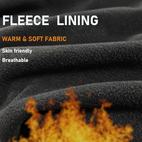 Men's Tactical Fleece Lined Jacket Softshell 7 Pockets Waterproof Outdoor Work Rain Coats With Hood4