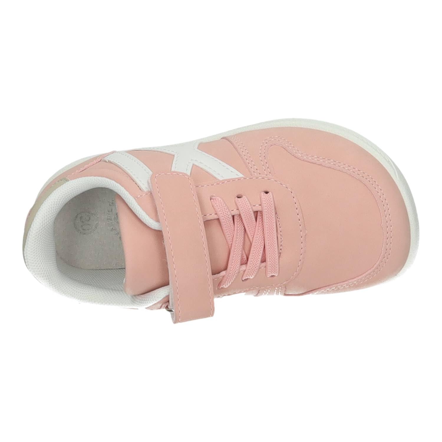 DEMAX K863C Zapatillas Deportivas cómodas niña DEMAX Rosa con Suela Flexible y Cinta Adhesiva NIÑA Deportivos