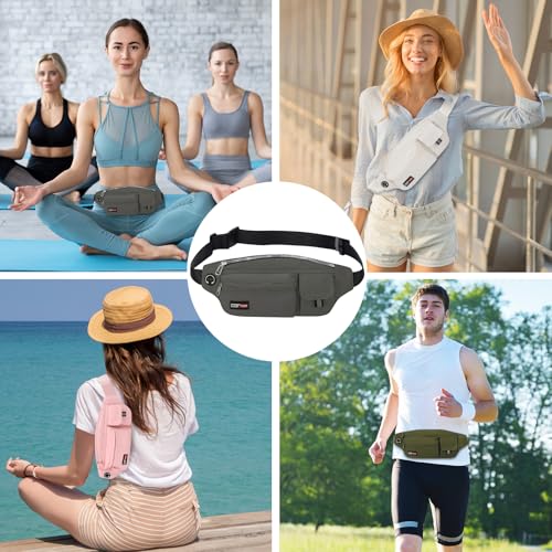 MAXTOP Sac Banane de Sport Homme Femme Ceinture de Course Ceinture Running Support de téléphone pour Yoga Gym Voyage Jogging entraînement Fitness Exercice,Promenade du Chien,Cadeau pour Coureur – vue 7