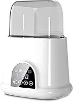 Aquecedor de mamadeira multifuncional Esterilizador a vapor Aquecedor rápido de comida para bebê Grande temperatura ajustável Baixo ruído com tela de LED para mamadeiras