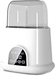 Bozony Aquecedor de mamadeira multifuncional Esterilizador a vapor Aquecedor rápido de comida para bebê Grande temperatura ajustável Baixo ruído com tela de LED para mamadeiras