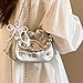GAFATORY Pearl Bow Keychain Cute Coquette Bowknot Keychain Metal Heart Aesthetic Accessories Y 2K Beaded Charms Pink Key Chain for Bag Purse Handbag Backpack