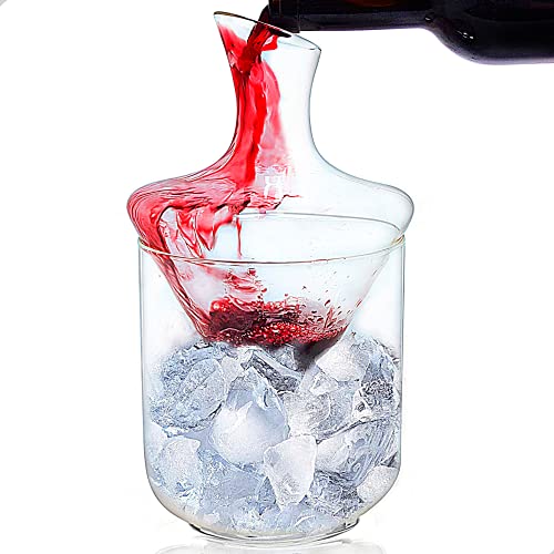 Wine Decanter Chiller Set with Ice Bucket 1000ml