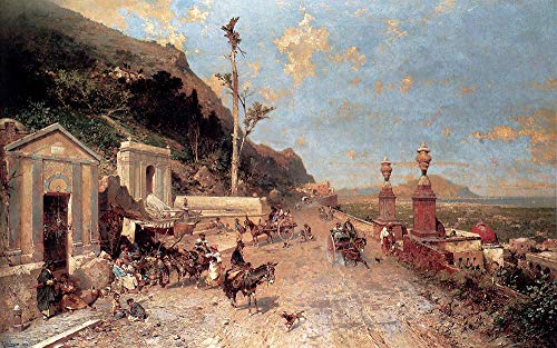 Peinture à l'huile de Palerme pour illuminer un salon élégant