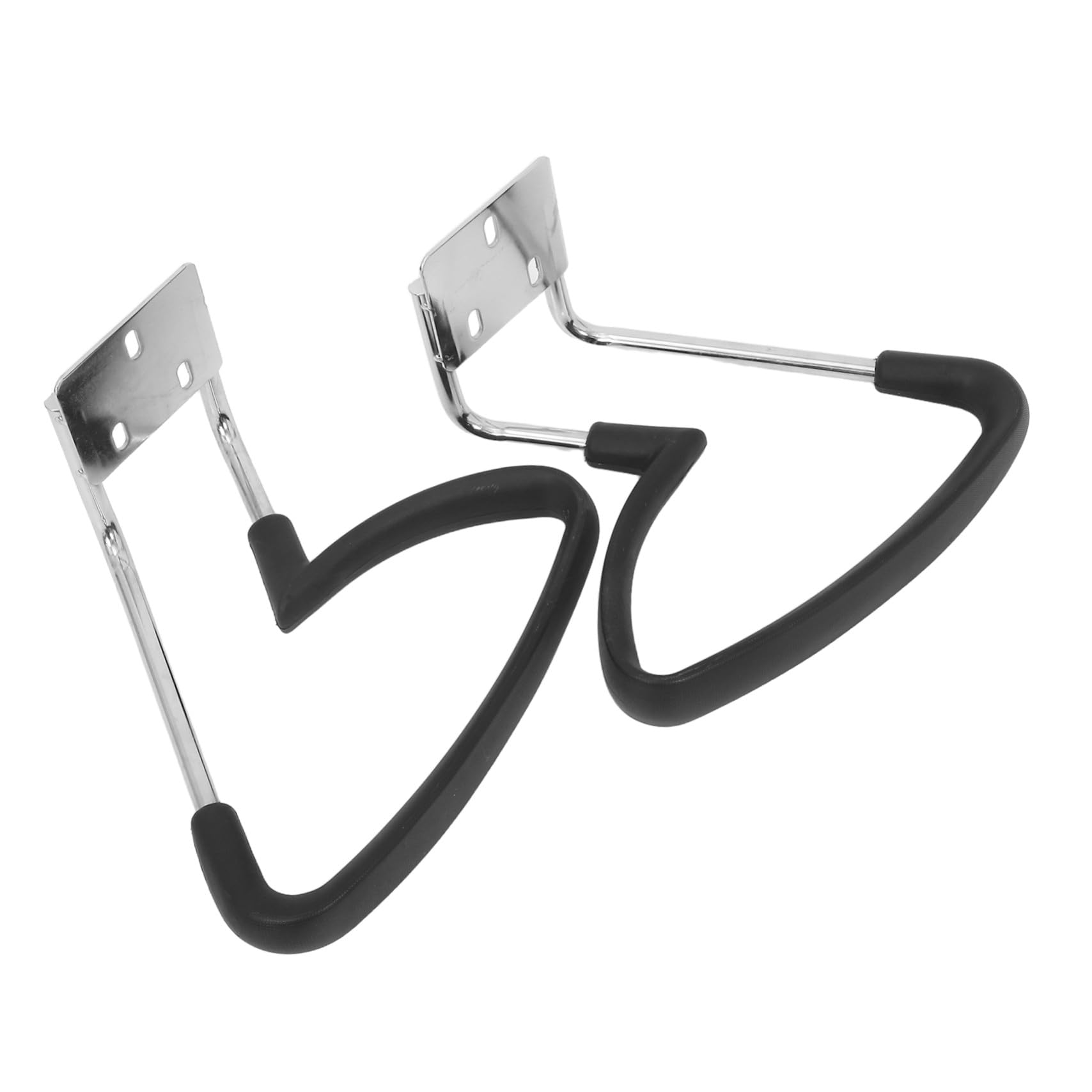 Veemoon 2 Pezzi Anelli Supporto Braccioli Sedia Ufficio in Plastica Nera Ricambio per Gaming e Scrivania Kit Montaggio e Meccanismo Girevole per Braccioli Ergonomici