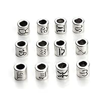 Algopix Similar Product 4 - Linsoir Beads 60 Pcs Antique Silver