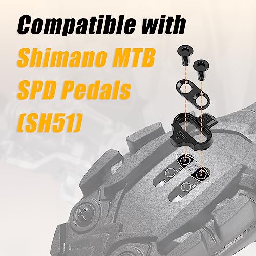 image for CyclingDeal Bike Cleats Compatible with Shimano MTB SPD Pedals SM-SH51