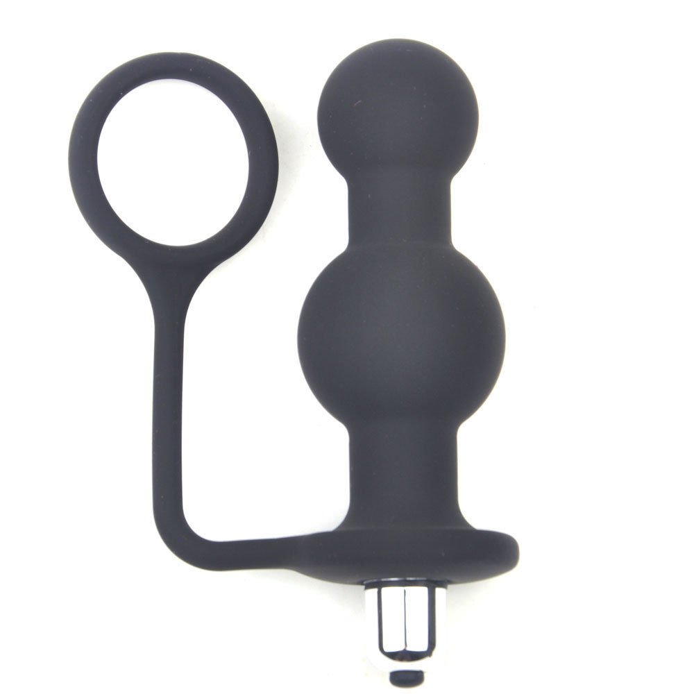 anal plug kugelförmiger vibrationsstimulator mit penisringe Penisring mit Vibro-Perineumreizer und Vibro-Analplug online kaufen bei  orion.de