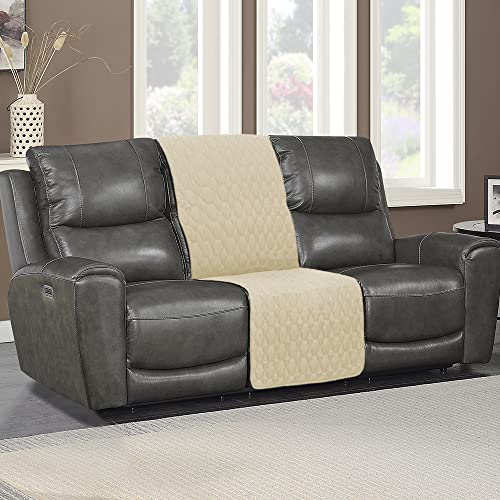 RBSC Home Recliner Sofa Covers 30 Inch Waterproof Slipcovers for Reclining Sofas (Beige, 31