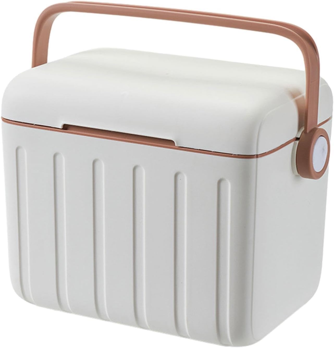 6L Insulated Cooler Box Airtight Hot & Cold Retention Ice Chest with Handle, Portable Picnic Food & Beverage Storage for Camping, Travel, Sports, BBQ and Household Daily Use | Lightweight Durable Desi