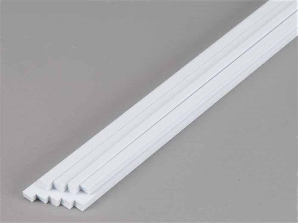 387 Square Profiles, 600 x 3.2 x 4.0 mm, 9 Pieces