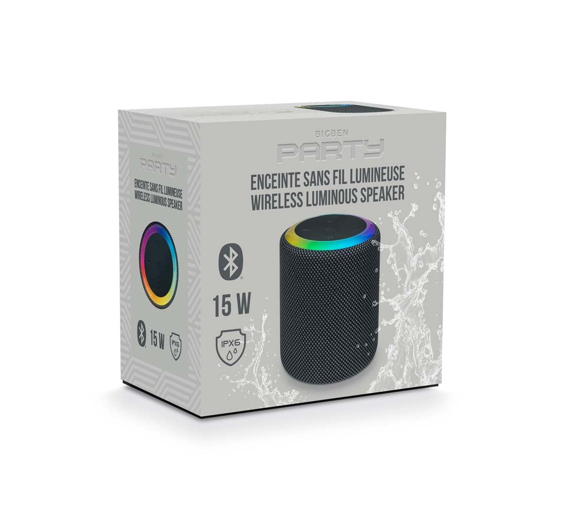 Bigben Altoparlante wireless luminoso premium – PARTYBTIPMS1