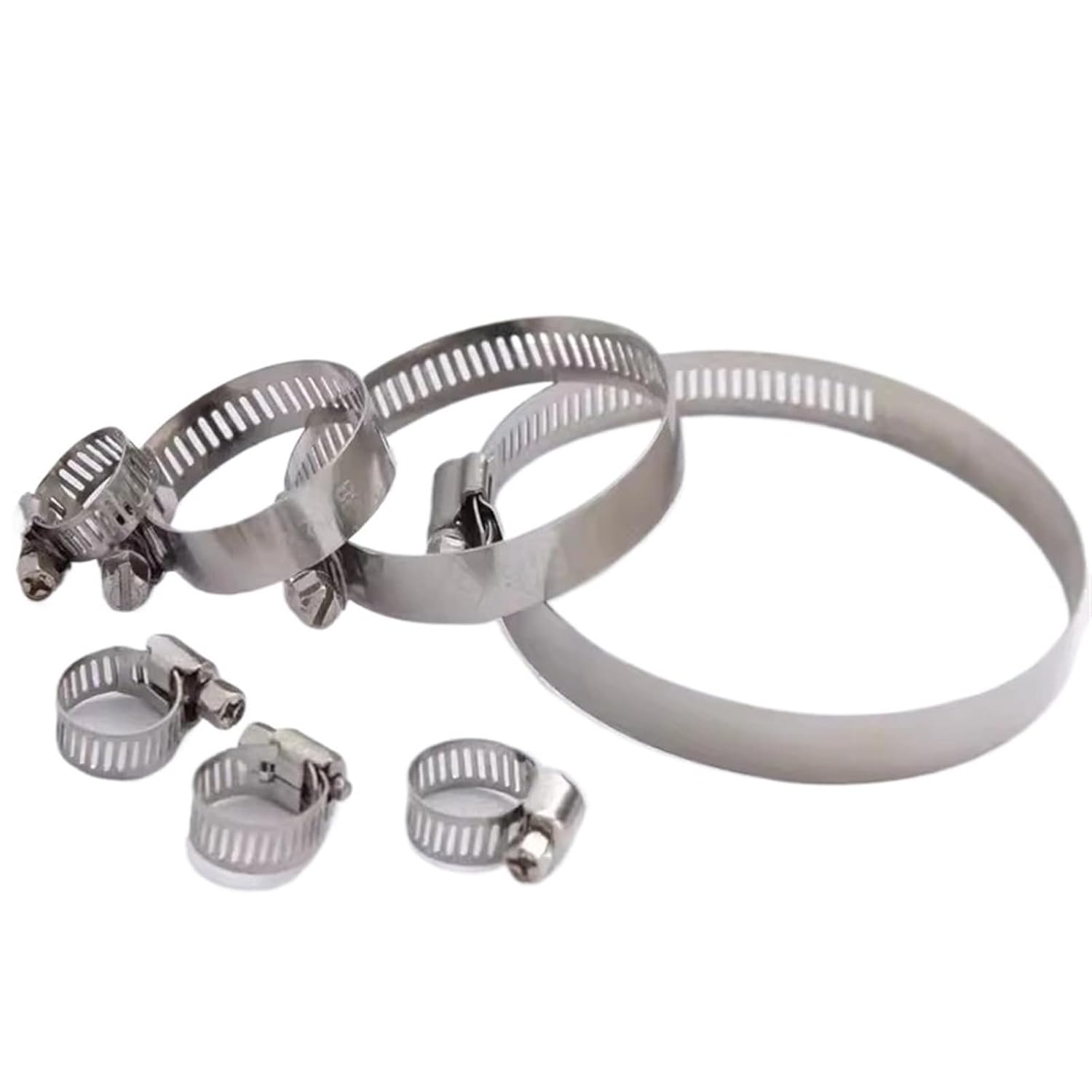 6mm-114mm Woodworking Oil Pipe Clamps Hose Clamps Water Pipe Clamps Fixing Tool, Automotive Water Pipe Clamps Adjustable 5PCS(59-82mm 5pcs)