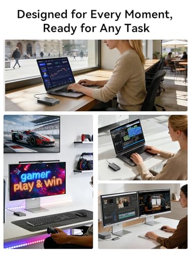 Image of 40Gbps NVMe Enclosure for Thunderbolt 3 /4 USB4.0 /3.2 /3.1 /3.0 /2.0,Acasis M.2 SSD NVMe Enclosure to M.2 NVMe 2280 M-Key SSD Aluminum Alloy External Enclosure