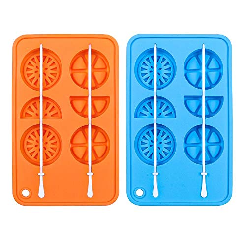 Molde de silicona para cubitos y paletas Webake 2 piezas miniatura 2