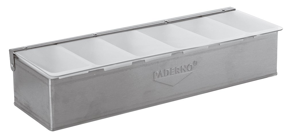 Paderno 41782-06 Porta Spezie 6 Vaschette, Acciaio Inox