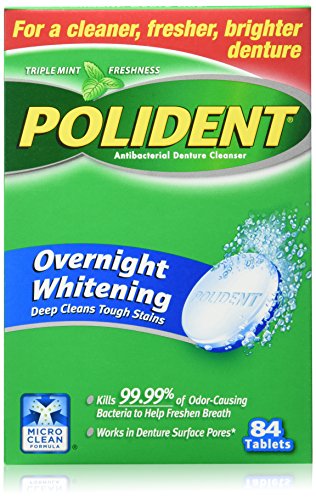 Polident Overnight Oral Care, 84 Count (Pack of 6)