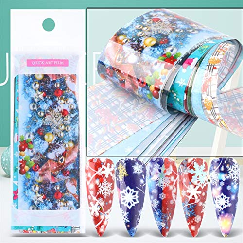 Nail Art Foil Transfer Stickers Nail Art Supplies Nail Foils Decals Adhesive Design for Nails Decoration Starry Sky Tips Nail Art DIY