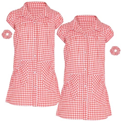 Vestidos a cuadros ligeros y transpirables para colegio pack de 2 prendas escolares