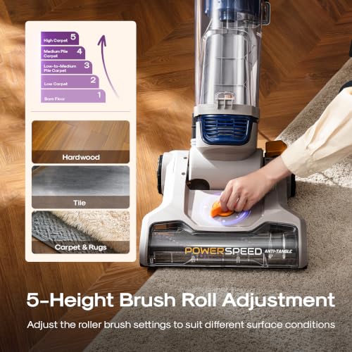Eureka Upright Vacuum Cleaners for Home, PowerSpeed Anti-Tangle, E2 - image 4